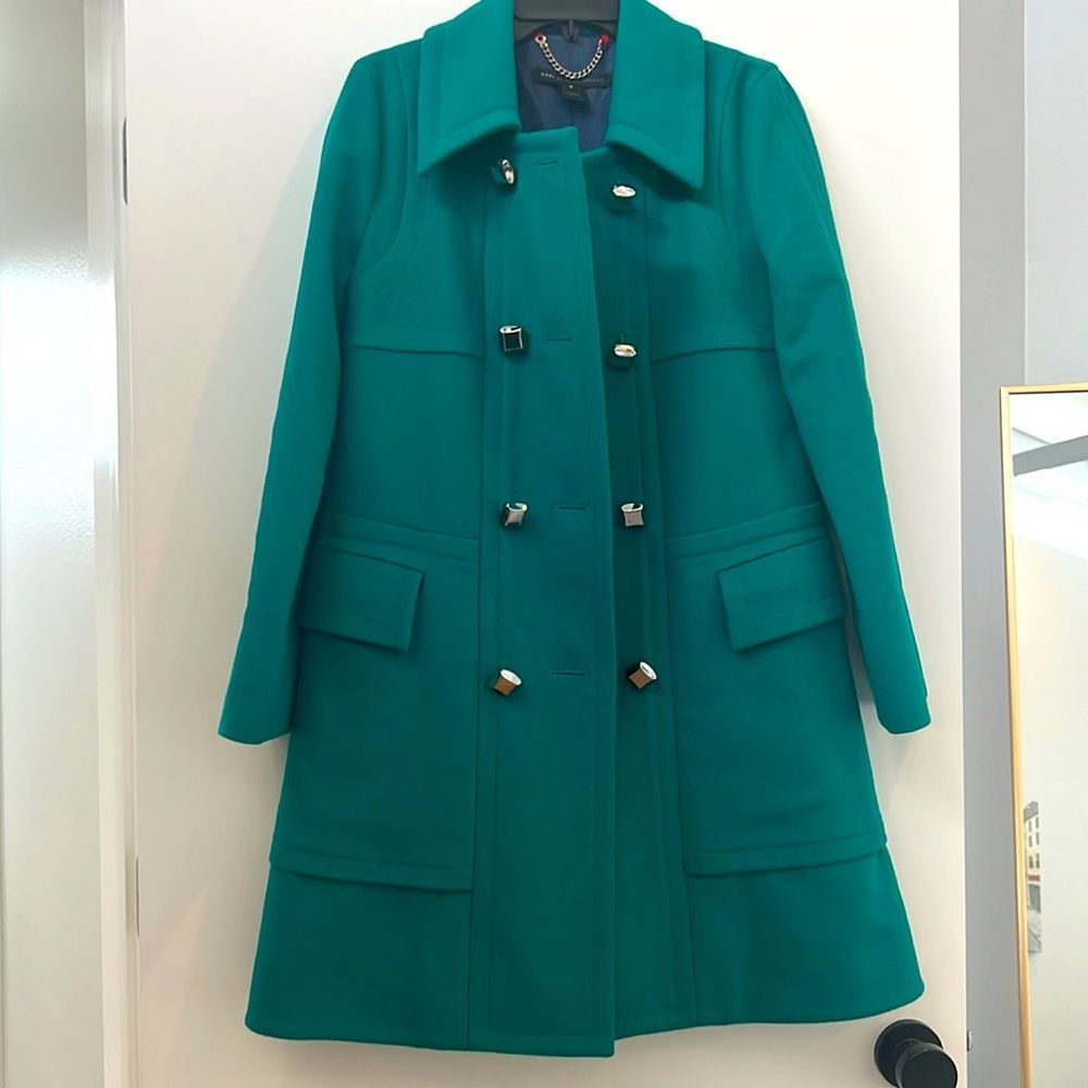 Gorgeous Marc Jacobs Jewel Tone Wool Coat